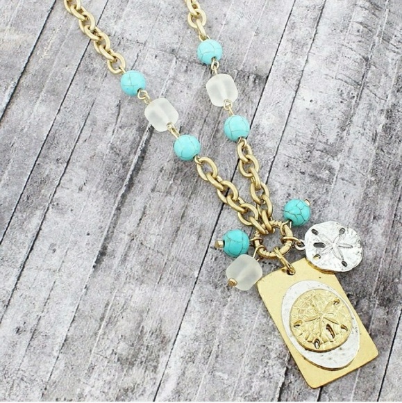 Jewelry - Beachy Sand Dollar Charm Necklace